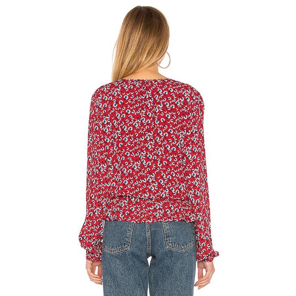 Rails X Revolve Beaux Drawstring Blouse Top In Re… - image 3